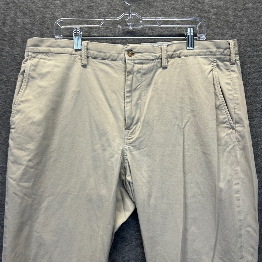 Polo Ralph Lauren Mens 38x30 Stretch Straight Fit Chino Pants Tan Khaki Cotton